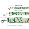 Load image into Gallery viewer, Dog Leash - Mud Flap Girls w/Stripes Tan/Green/Lime Green
