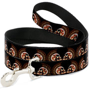 Dog Leash - Mohawk Skulls - NO Star
