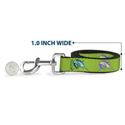 Dog Leash - Marlin Green/Multi Color
