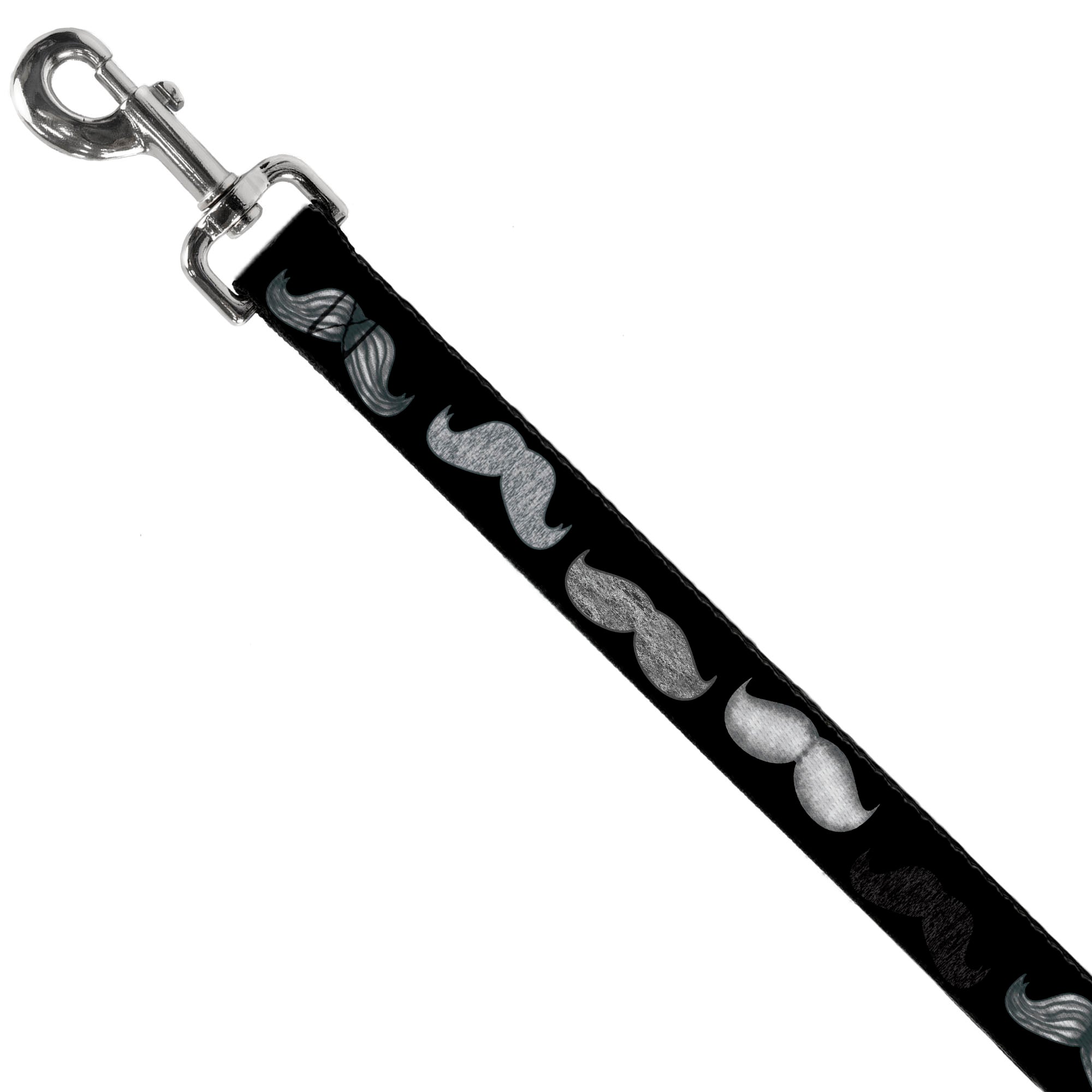 Dog Leash - Mustache Sketch Black/White