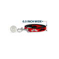 Load image into Gallery viewer, Dog Leash - Mustaches Red/Brown/White/Black
