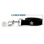 Dog Leash - Nautical Star Black/White/Rainbow