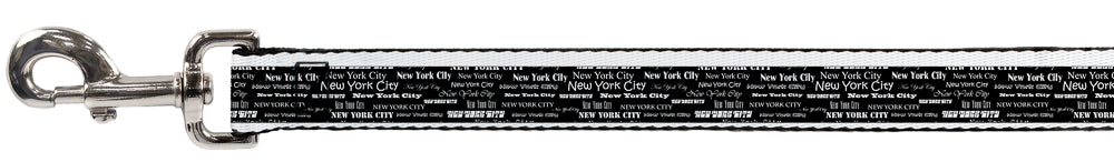Dog Leash - New York City Black/White