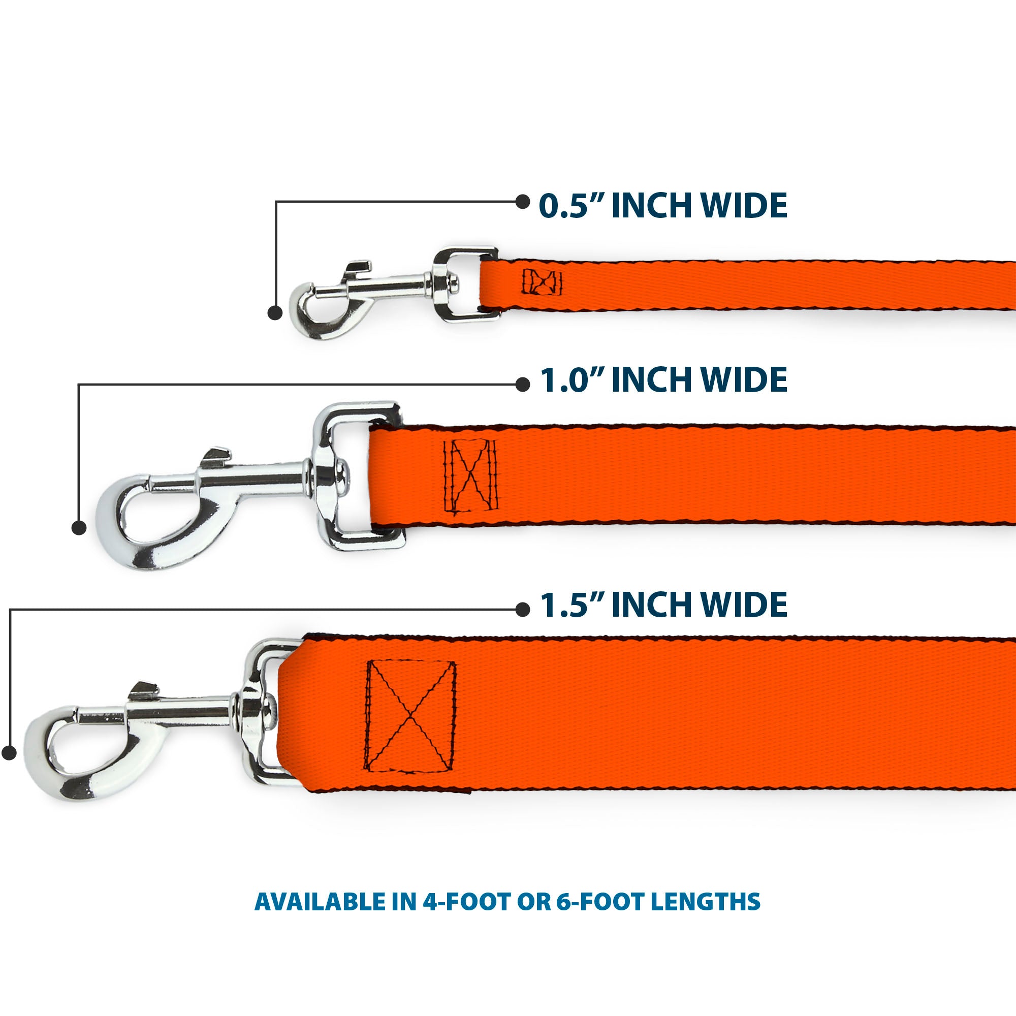 Dog Leash - Neon Orange