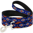 Load image into Gallery viewer, Dog Leash - Navajo Gray/Blue/Orange/Black
