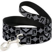 Dog Leash - Navajo2 Black/Gray