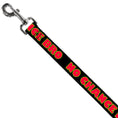 Load image into Gallery viewer, Dog Leash - NO CHANCE BRO Black/Yellow/Red
