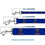 Dog Leash - North Dakota Flags