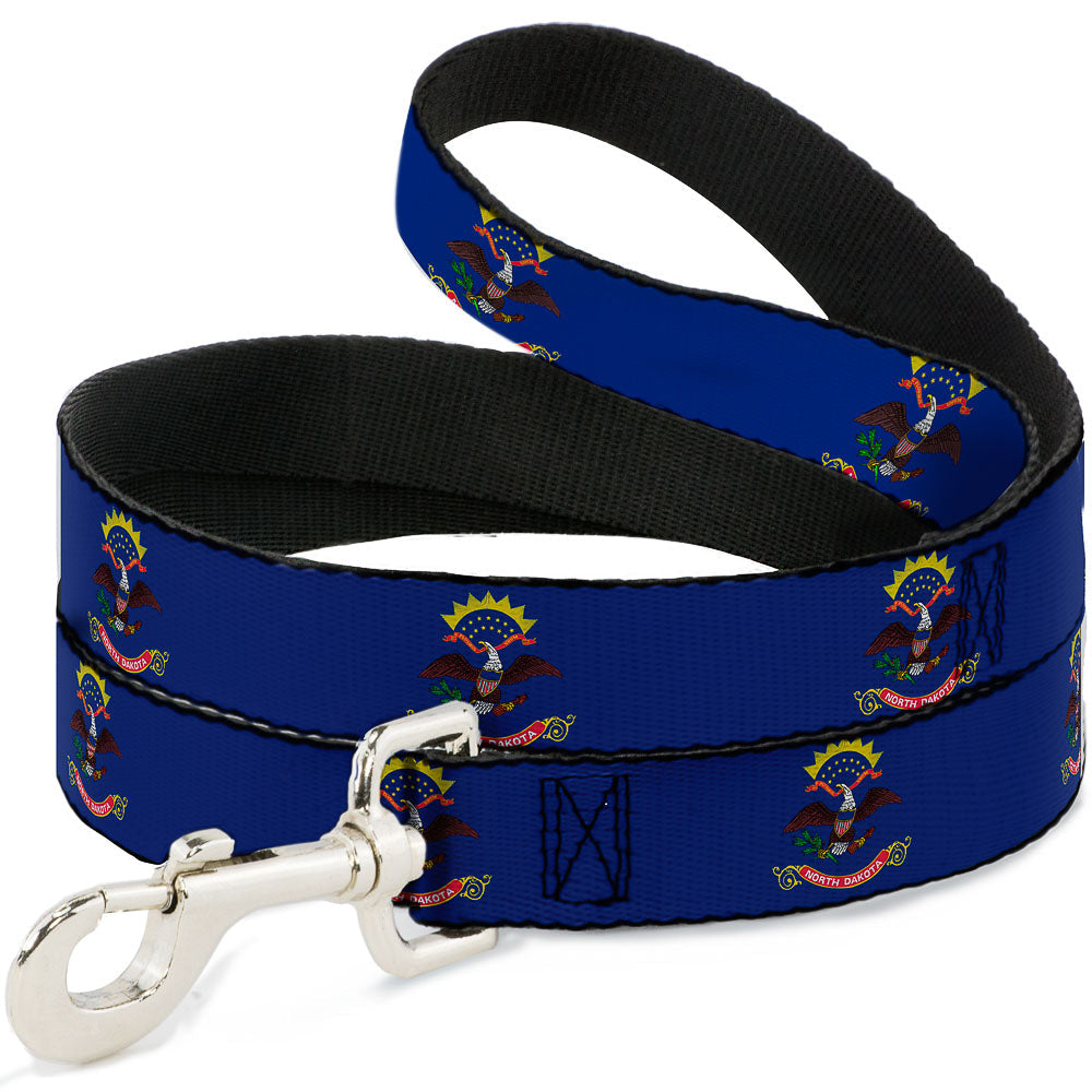 Dog Leash - North Dakota Flags