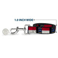 Load image into Gallery viewer, Dog Leash - North Carolina Flag Distressed/Black
