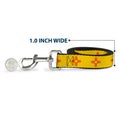 Load image into Gallery viewer, Dog Leash - New Mexico Flag Yellow/Red
