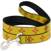 Dog Leash - New Mexico Flag Yellow/Red