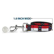 Dog Leash - North Carolina Flag Continuous Repeat