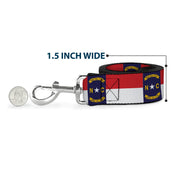 Dog Leash - North Carolina Flag Continuous Repeat
