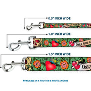 Dog Leash - Only God Can Judge Me Green