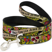 Dog Leash - Only God Can Judge Me Yellow