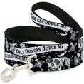Load image into Gallery viewer, Dog Leash - Only God Can Judge Me Black/White
