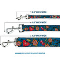 Load image into Gallery viewer, Dog Leash - Only God Can Judge Me CLOSE-UP Blue
