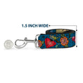 Load image into Gallery viewer, Dog Leash - Only God Can Judge Me CLOSE-UP Blue
