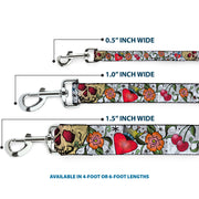 Dog Leash - Only God Can Judge Me CLOSE-UP White