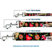 Dog Leash - Only God Can Judge Me Black