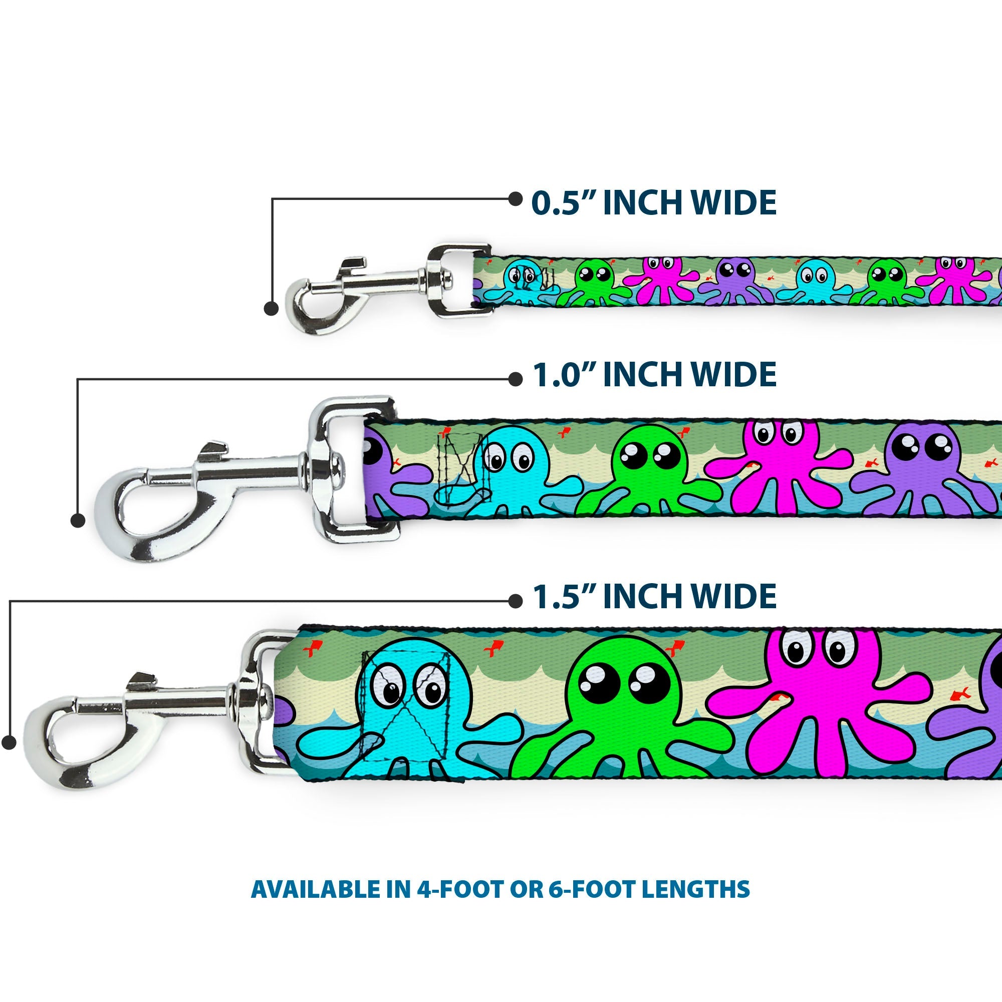 Dog Leash - Octopus Cartoon