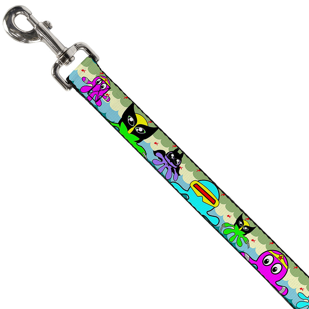 Dog Leash - Octopus Superhero Cartoon