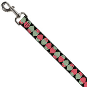 Dog Leash - Owls Flip Black/Mauve/Sage