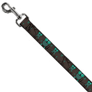 Dog Leash - Owls in Trees Turquoise