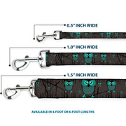 Dog Leash - Owls in Trees Turquoise