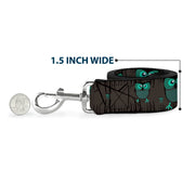 Dog Leash - Owls in Trees Turquoise