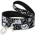 Load image into Gallery viewer, Dog Leash - Owl Expressions Black/White
