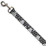 Dog Leash - Owls Black/White2