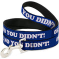 Load image into Gallery viewer, Dog Leash - OH, NO YOU DIDN'T!!! Navy/Purple/White

