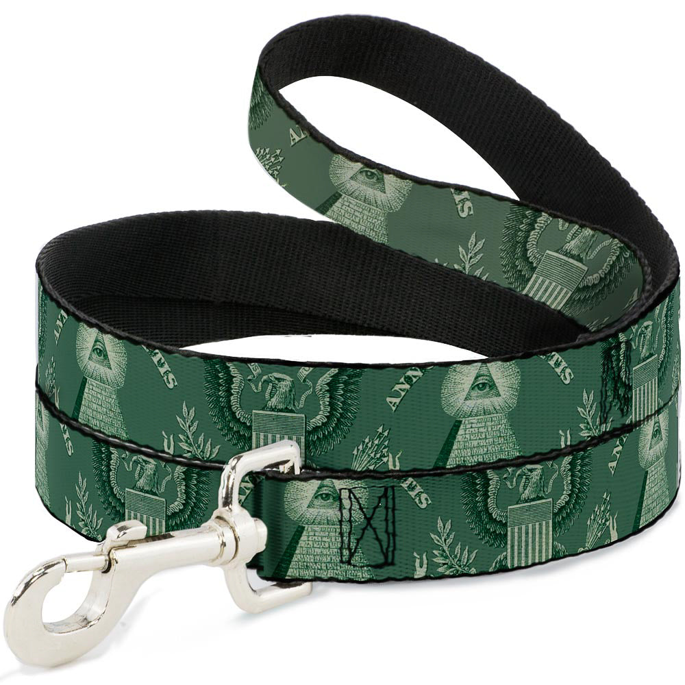 Dog Leash - One Dollar Bill Pyramid/Bald Eagle