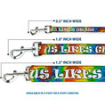 Load image into Gallery viewer, Buckle-Down Dog Leash - ONE OF US LIKES GRASS/Tie Dye Multi Color/White
