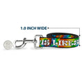 Load image into Gallery viewer, Buckle-Down Dog Leash - ONE OF US LIKES GRASS/Tie Dye Multi Color/White
