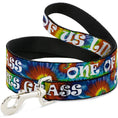 Load image into Gallery viewer, Buckle-Down Dog Leash - ONE OF US LIKES GRASS/Tie Dye Multi Color/White
