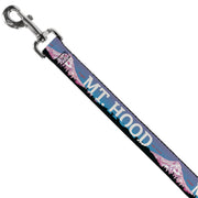 Dog Leash - Oregon MT. HOOD Scenery Blues/Purples/Black/White