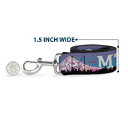 Dog Leash - Oregon MT. HOOD Scenery Blues/Purples/Black/White