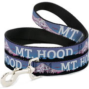 Dog Leash - Oregon MT. HOOD Scenery Blues/Purples/Black/White