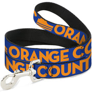 Dog Leash - ORANGE COUNTY/Wave Icon Blue/Orange