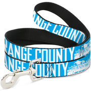 Dog Leash - ORANGE COUNTY/Pier Scene Blue/White