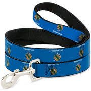 Dog Leash - Oklahoma State Flag Sky Blue/White