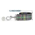 Load image into Gallery viewer, Dog Leash - Plaid Gray/Multi Neon

