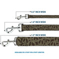 Load image into Gallery viewer, Dog Leash - Peace Brown/Olive
