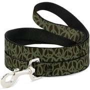 Dog Leash - Peace Brown/Olive