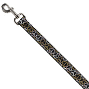 Dog Leash - Peace Black/Animal Prints