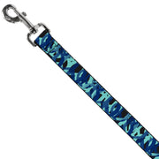 Dog Leash - Peace Dots White/Blue
