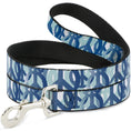 Load image into Gallery viewer, Dog Leash - Peace Dots White/Blue
